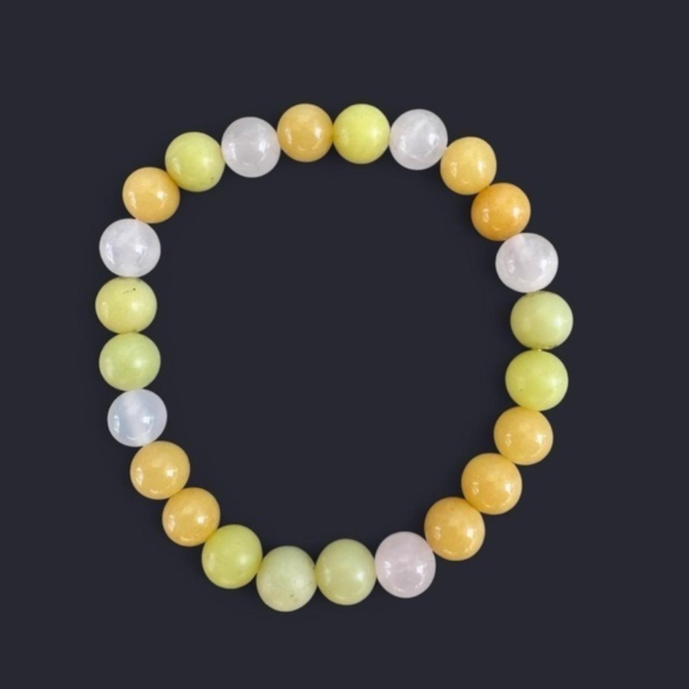 Mixed Gemstone Bead Bracelet 8mm